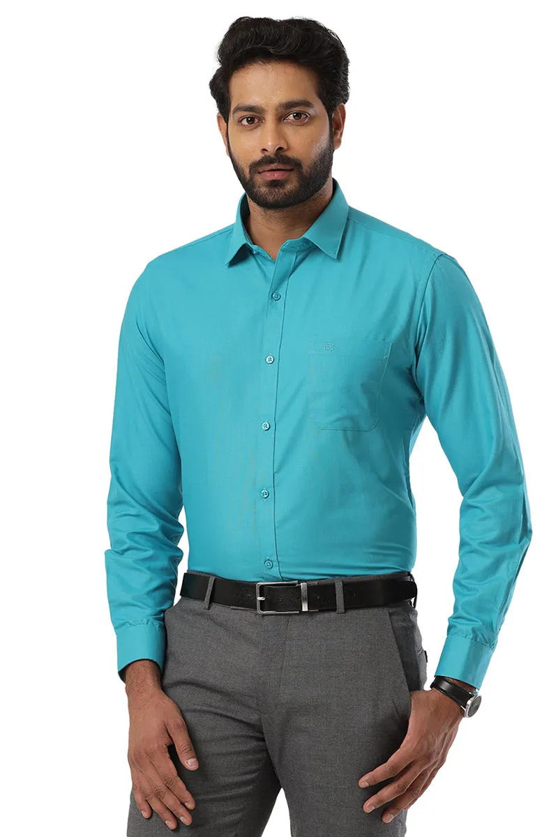 Super Soft - Sky Blue Formal Shirts for Men | Ariser