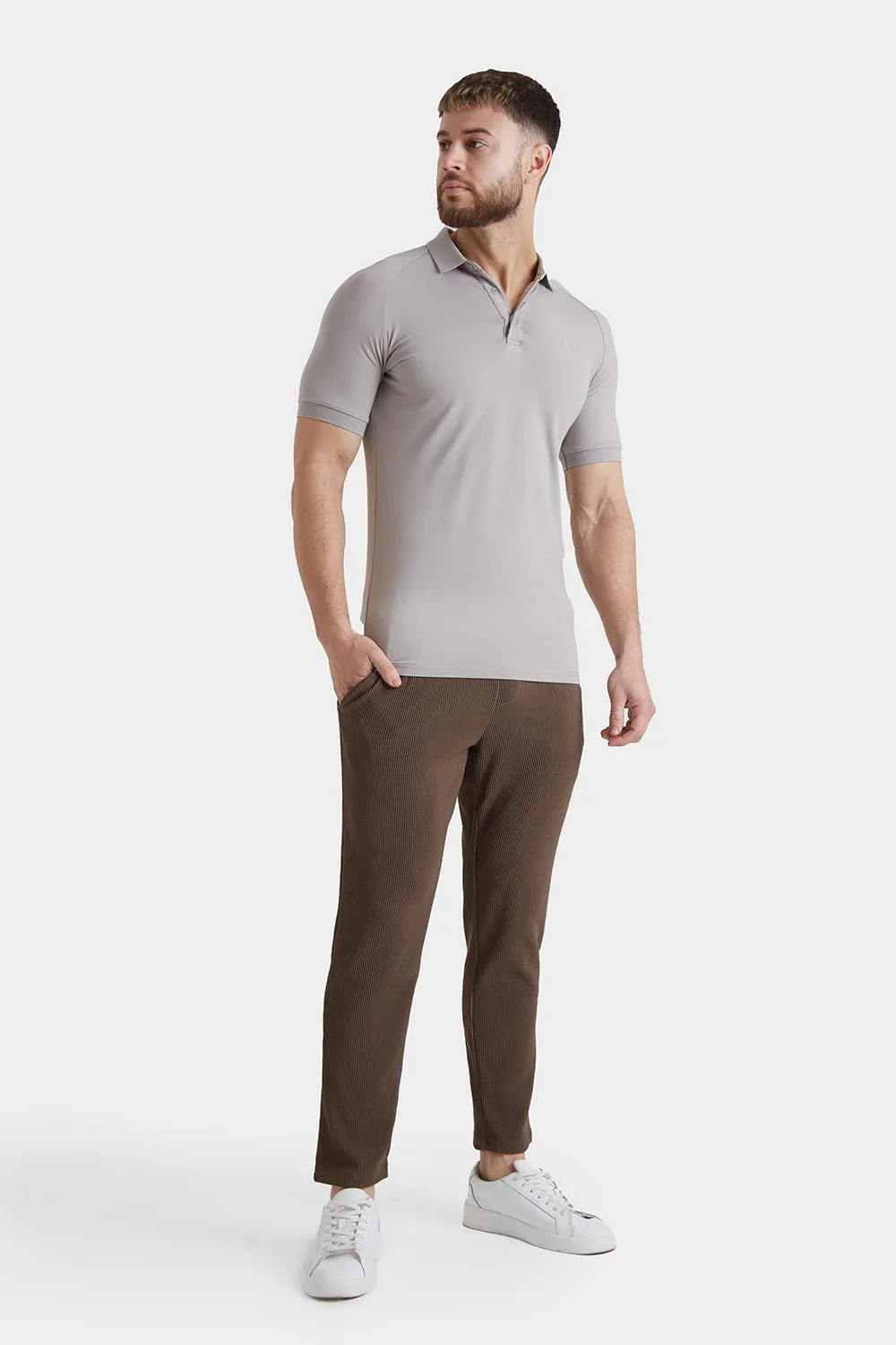 Textured Trouser in Dark Nutmeg