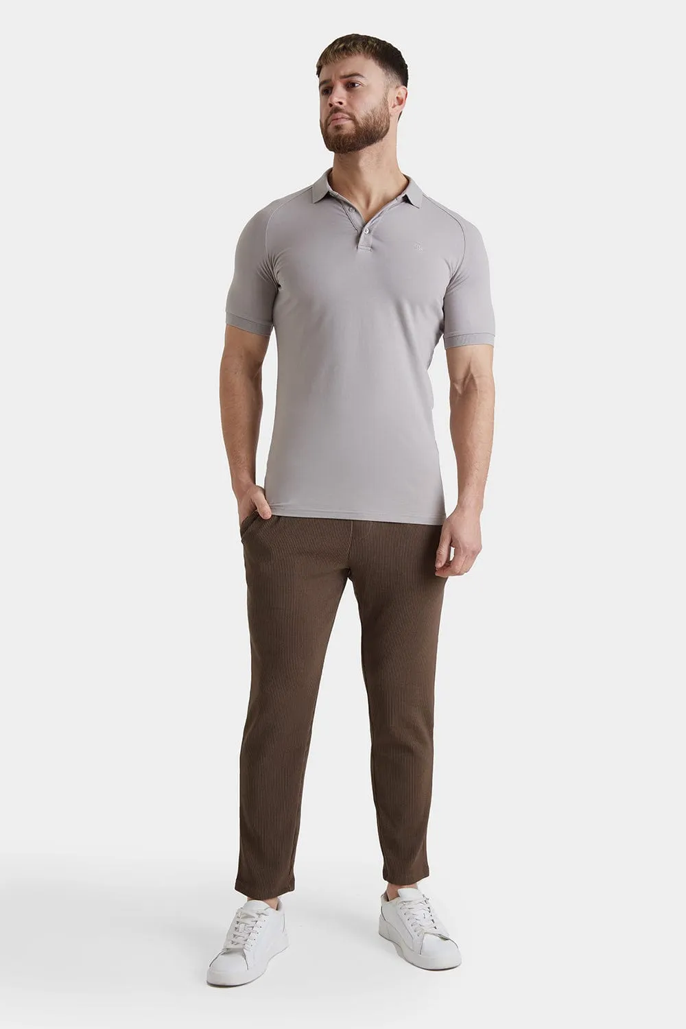 Textured Trouser in Dark Nutmeg