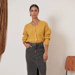 Tio Cardigan - Mustard