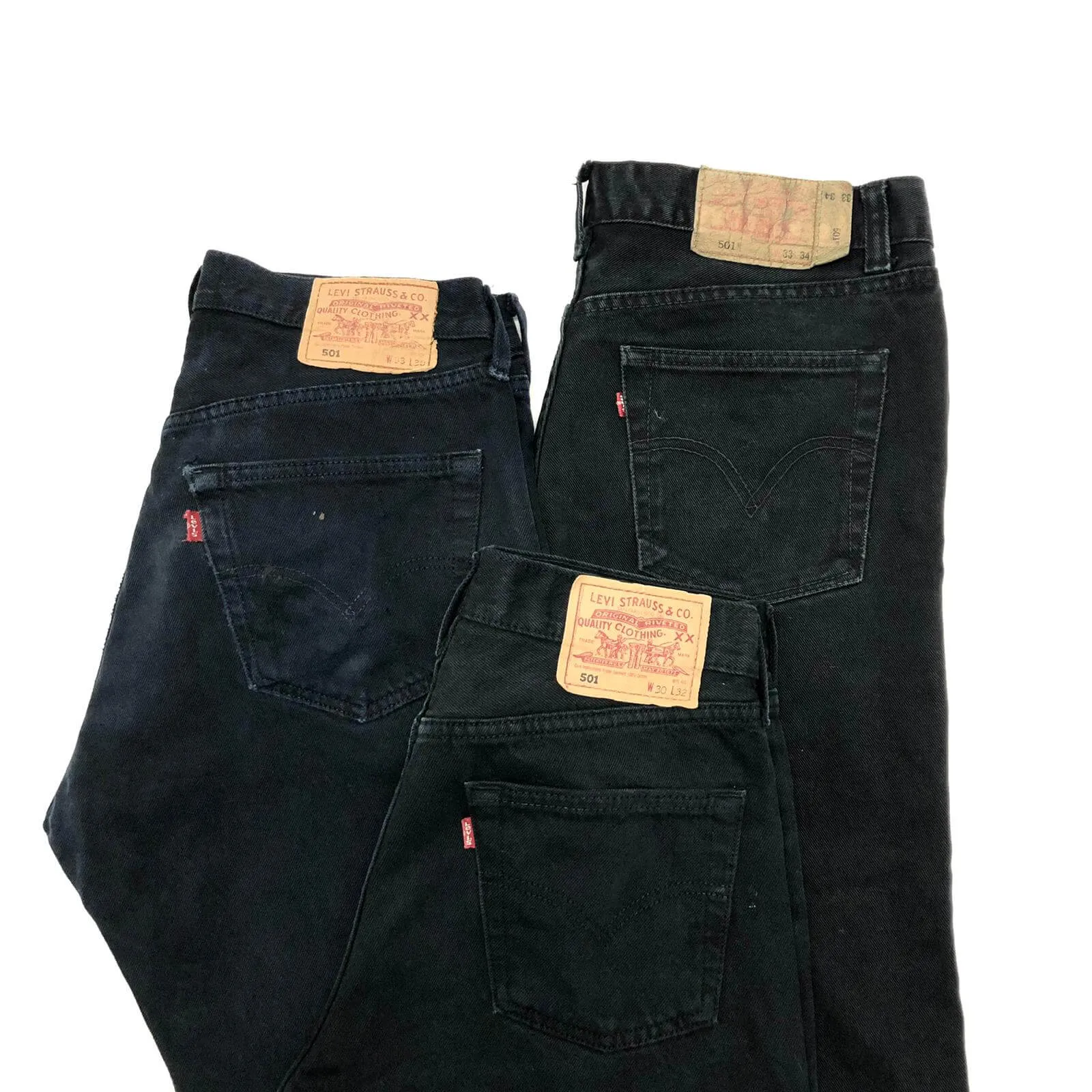 Vintage Levis 501 Black Grade A