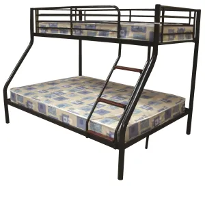 Zara Metal Triple Sleeper Bunk Bed - Black