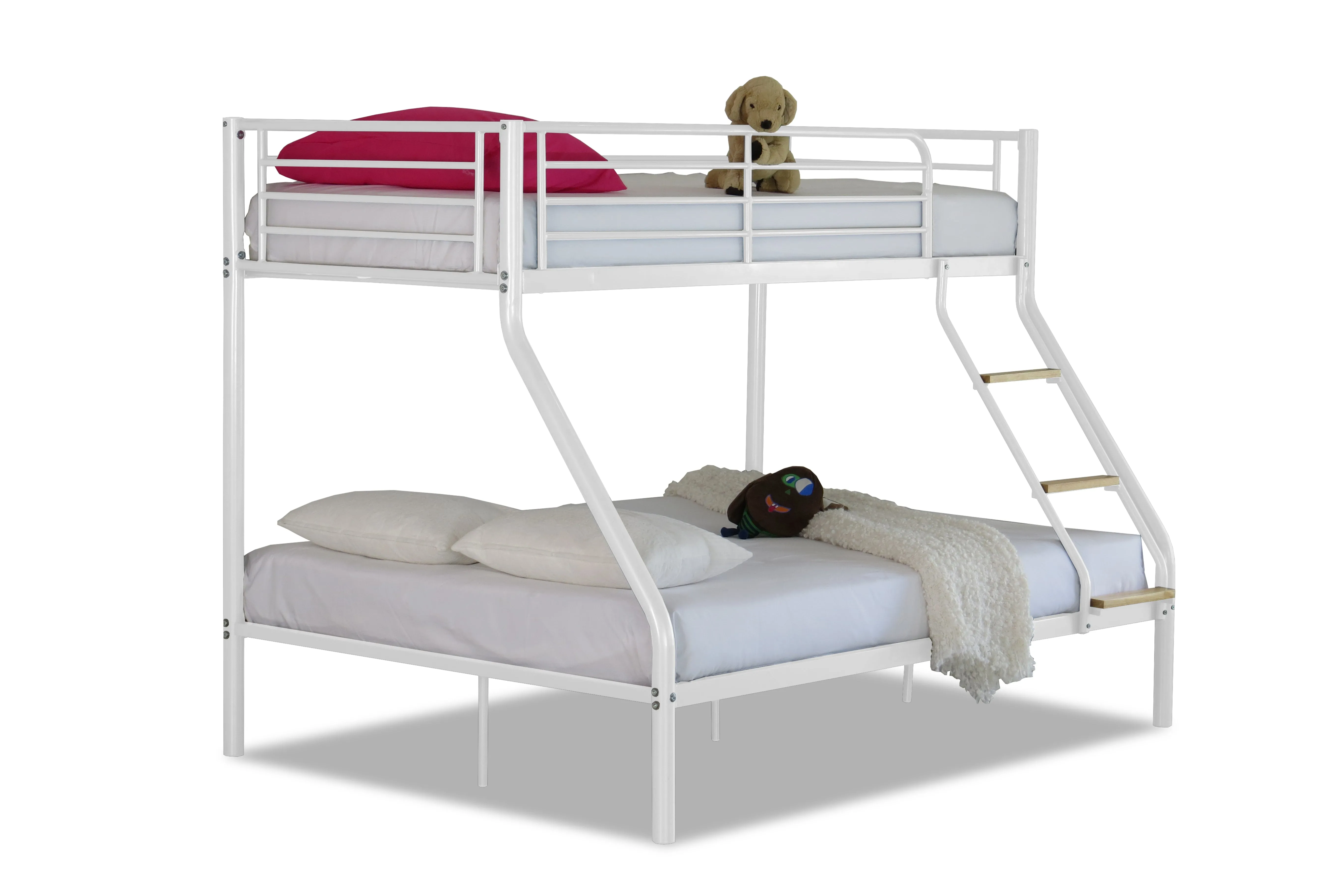 Zara Metal Triple Sleeper Bunk Bed - White