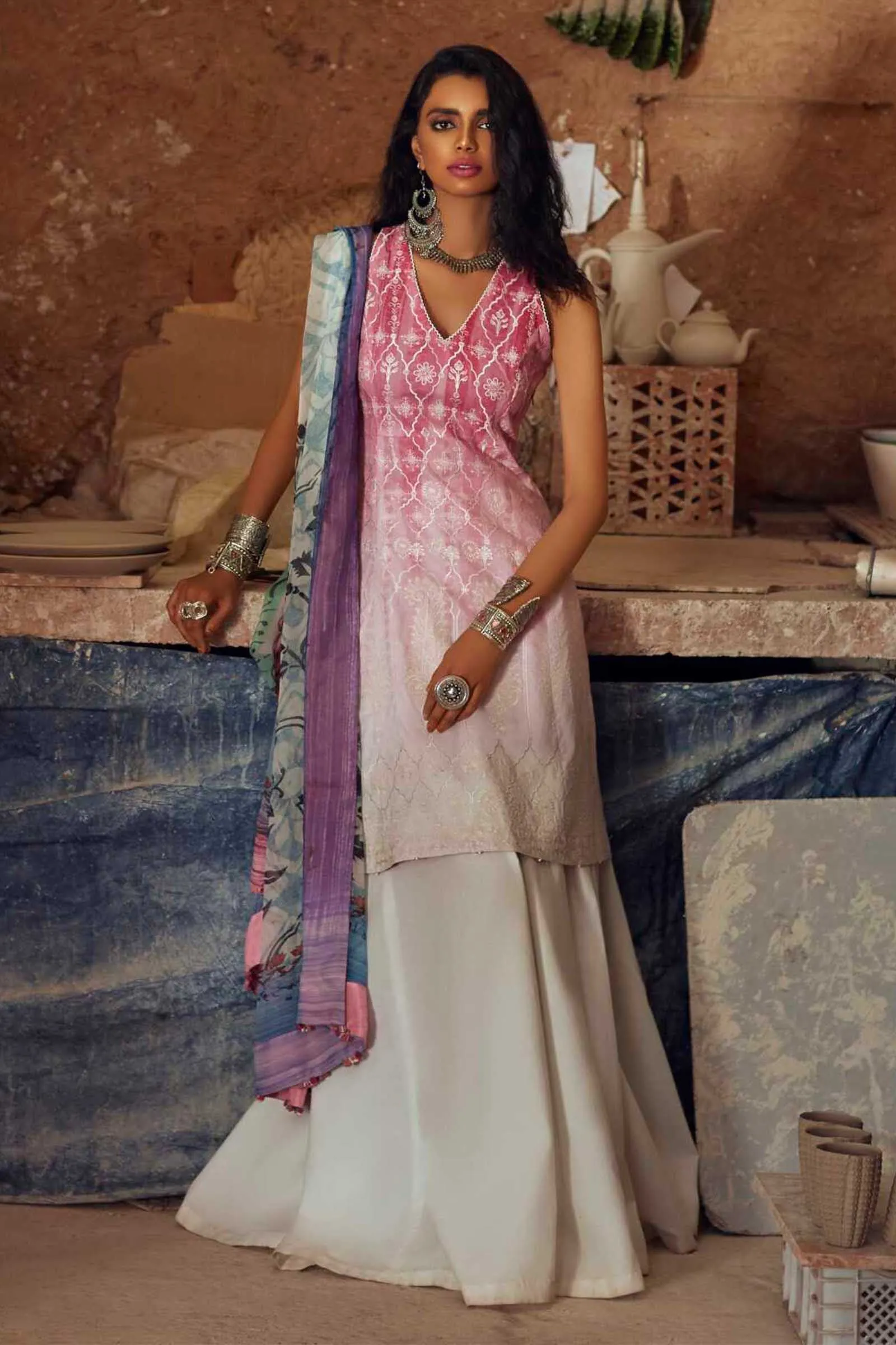 Zara Shahjahan Spring/Summer Luxury Lawn Collection 2019 – Gul-A