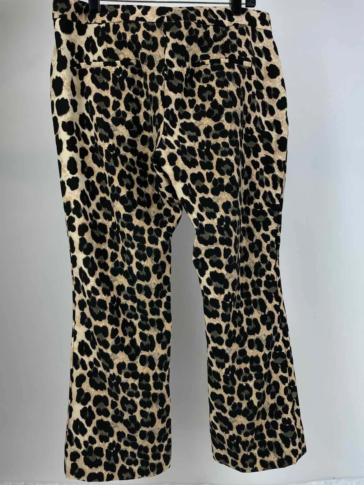 Zara Women Size L Black/tan Animal Print Pants