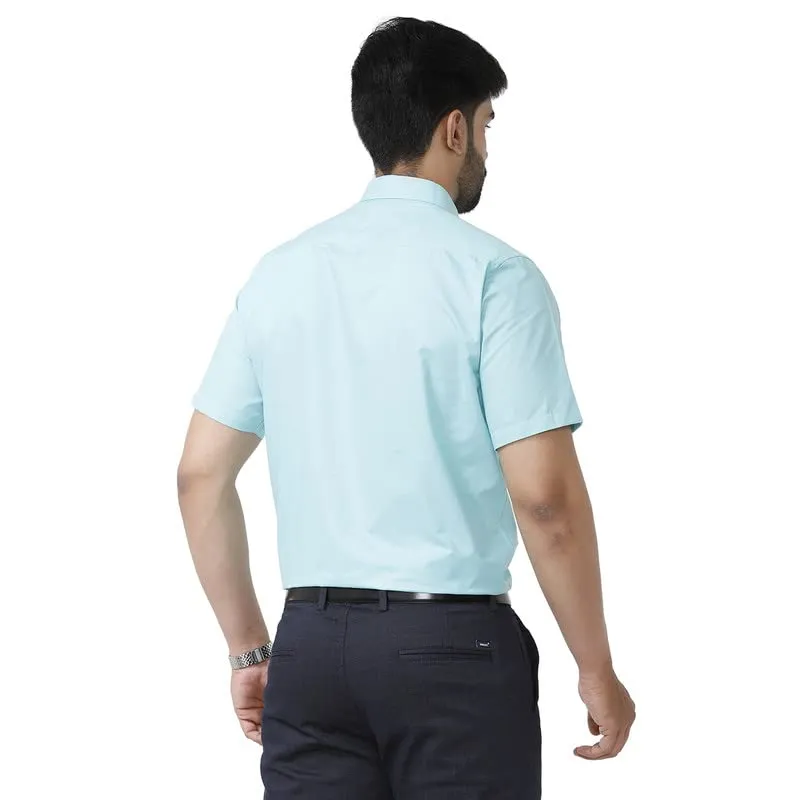 Zurich - Turquoise Blue Formal Shirts for Men | Ariser