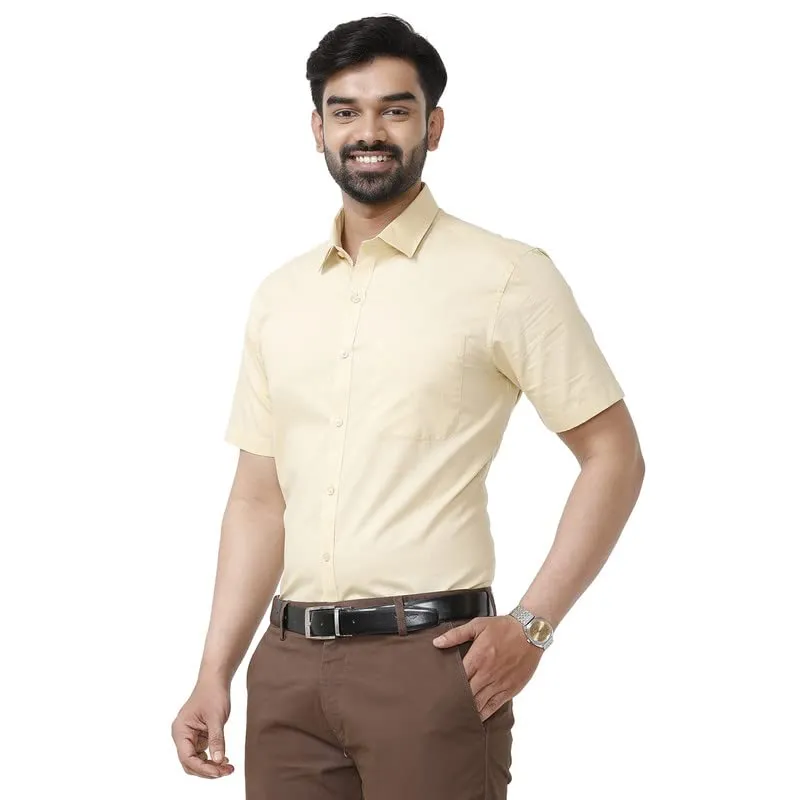 Zurich - Yellow Formal Shirts for Men | Ariser